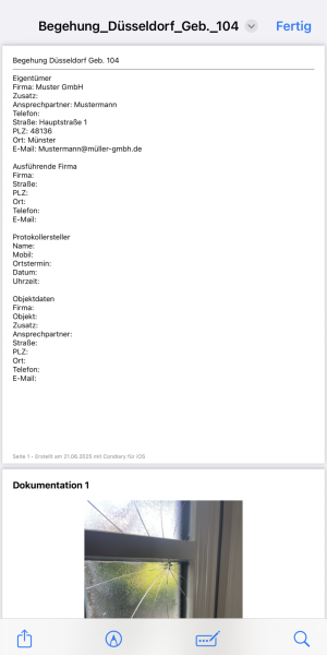 Condiary App Vorschau